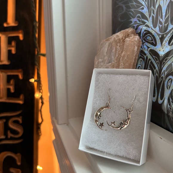 Half Moon Earrings - Picture 1 of 3